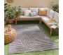 Tapis intérieur extérieur en polypropylène Fira 986 noir - 