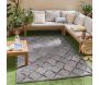 Tapis intérieur extérieur en polypropylène Fira 991 noir - 