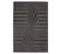 Tapis intérieur extérieur en polypropylène Fira 986 noir