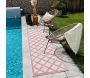 Tapis intérieur extérieur en polypropylène Fira 991 rose - 5