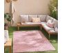 Tapis intérieur extérieur en polypropylène Fira 988 rose - 
