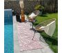 Tapis intérieur extérieur en polypropylène Fira 988 rose - 6