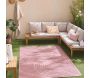Tapis intérieur extérieur en polypropylène Fira 986 rose - 