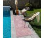 Tapis intérieur extérieur en polypropylène Fira 986 rose - 6