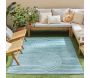Tapis intérieur extérieur en polypropylène Fira 986 turquoise - 5