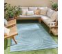Tapis intérieur extérieur en polypropylène Fira 986 turquoise - 