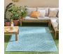 Tapis intérieur extérieur en polypropylène Fira 989 turquoise - 5