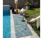 Tapis intérieur extérieur en polypropylène Fira 988 turquoise - 6