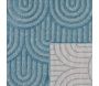 Tapis intérieur extérieur en polypropylène Fira 985 turquoise - NAZ-0975