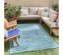 Tapis intérieur extérieur en polypropylène Fira 990 turquoise - 