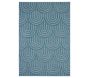 Tapis intérieur extérieur en polypropylène Fira 985 turquoise