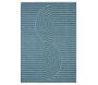 Tapis intérieur extérieur en polypropylène Fira 986 turquoise