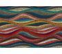 Tapis intérieur extérieur en vinyle Vagues multicolores