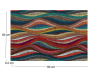 Tapis intérieur extérieur en vinyle Vagues multicolores - CON-0281