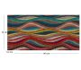 Tapis intérieur extérieur en vinyle Vagues multicolores - CON-0282