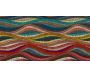 Tapis intérieur extérieur en vinyle Vagues multicolores