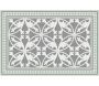 Tapis intérieur extérieur en vinyle carreaux de ciment feuilles