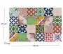 Tapis intérieur extérieur en vinyle mosaique - 22,04