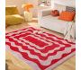 Tapis intérieur à poils longs Swing 382 rouge - NAZ-0789