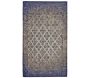 Tapis jacquard bleu