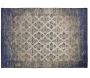 Tapis jacquard bleu