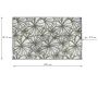Tapis de jardin réversible motif Floral - ESS-1104