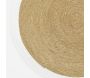 Tapis en jonc 120 cm naturel bordure colorée - AUBRY GASPARD