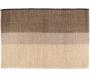 Tapis en jonc de mer et coton carbone Karan