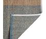 Tapis en jonc de mer et coton myosotis Karan - 5