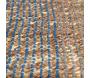 Tapis en jonc de mer et coton myosotis Karan - 5