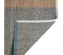 Tapis en jonc de mer et coton myosotis Karan - 5