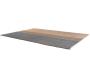 Tapis en jonc de mer et coton myosotis Karan - SDE-0897