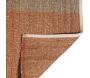 Tapis en jonc de mer et coton  terracotta Karan - 5