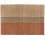 Tapis en jonc de mer et coton  terracotta Karan