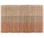 Tapis en jonc de mer et coton  terracotta Karan