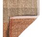 Tapis en jonc de mer et coton  terracotta Karan - 5