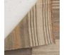 Tapis en jute naturel et coton naturel et teinté Ethnique - AUB-5289