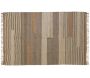 Tapis en jute naturel et coton naturel et teinté Ethnique