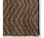 Tapis en jute et coton naturels Zig-zag - 115