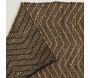 Tapis en jute et coton naturels Zig-zag - AUB-5292