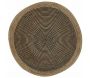 Tapis en jute et coton noir