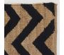 Tapis en jute naturel et noir graphique - AUBRY GASPARD