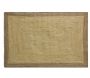 Tapis en jute naturelle et blanchie