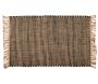 Tapis en jute naturel et noir