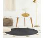 Tapis rond en coton pompons 90 cm - 6