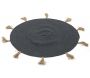 Tapis rond en coton pompons 90 cm - THE HOME DECO FACTORY