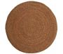 Tapis rond en jonc de mer naturel Siz