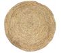 Tapis rond en jute