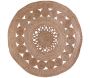 Tapis rond en jute ajourée 90 cm - 6