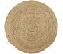 Tapis rond en jute